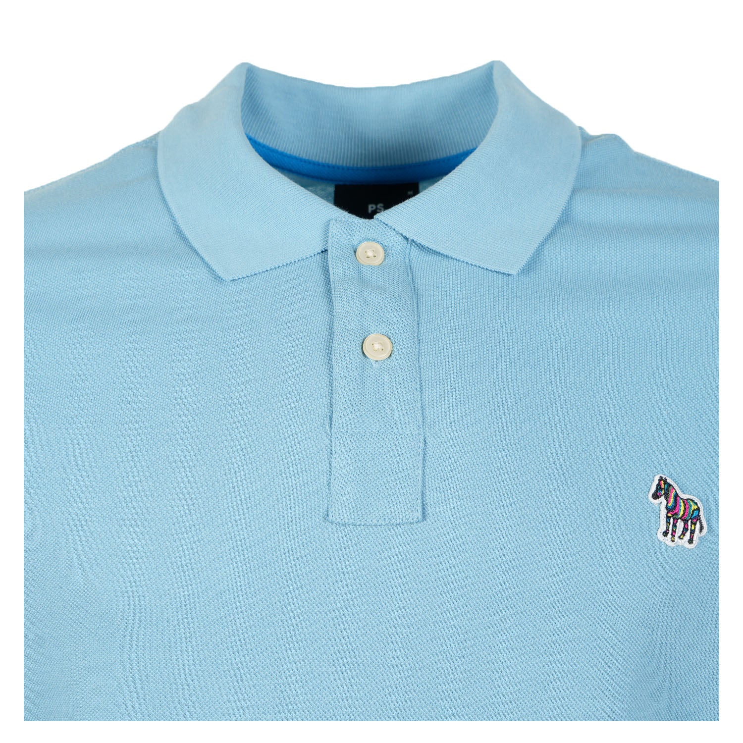 Regular Fit Short Sleeve Zebra Polo Shirt 43L Blue