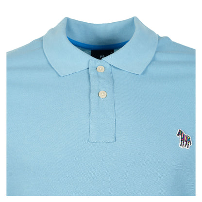 Regular Fit Short Sleeve Zebra Polo Shirt 43L Blue
