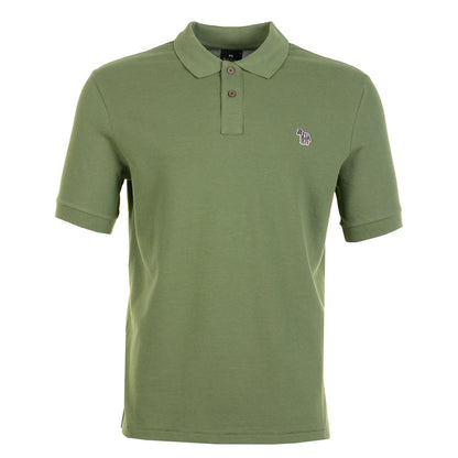 Regular Fit Short Sleeve Zebra Polo Shirt 35E Green