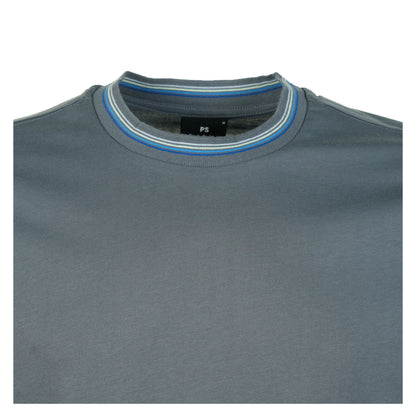 Neckline of Paul Smith Casual Fit Short Sleeve T Shirt 75 Anthracite 