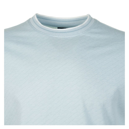 Regular Fit Stitch Print T Shirt 40 Blue