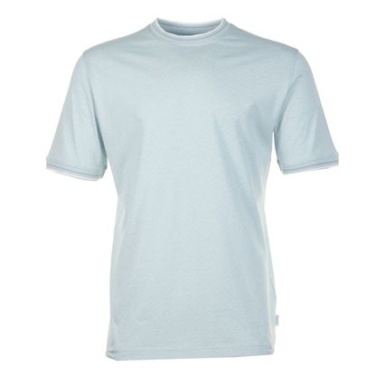 Regular Fit Stitch Print T Shirt 40 Blue