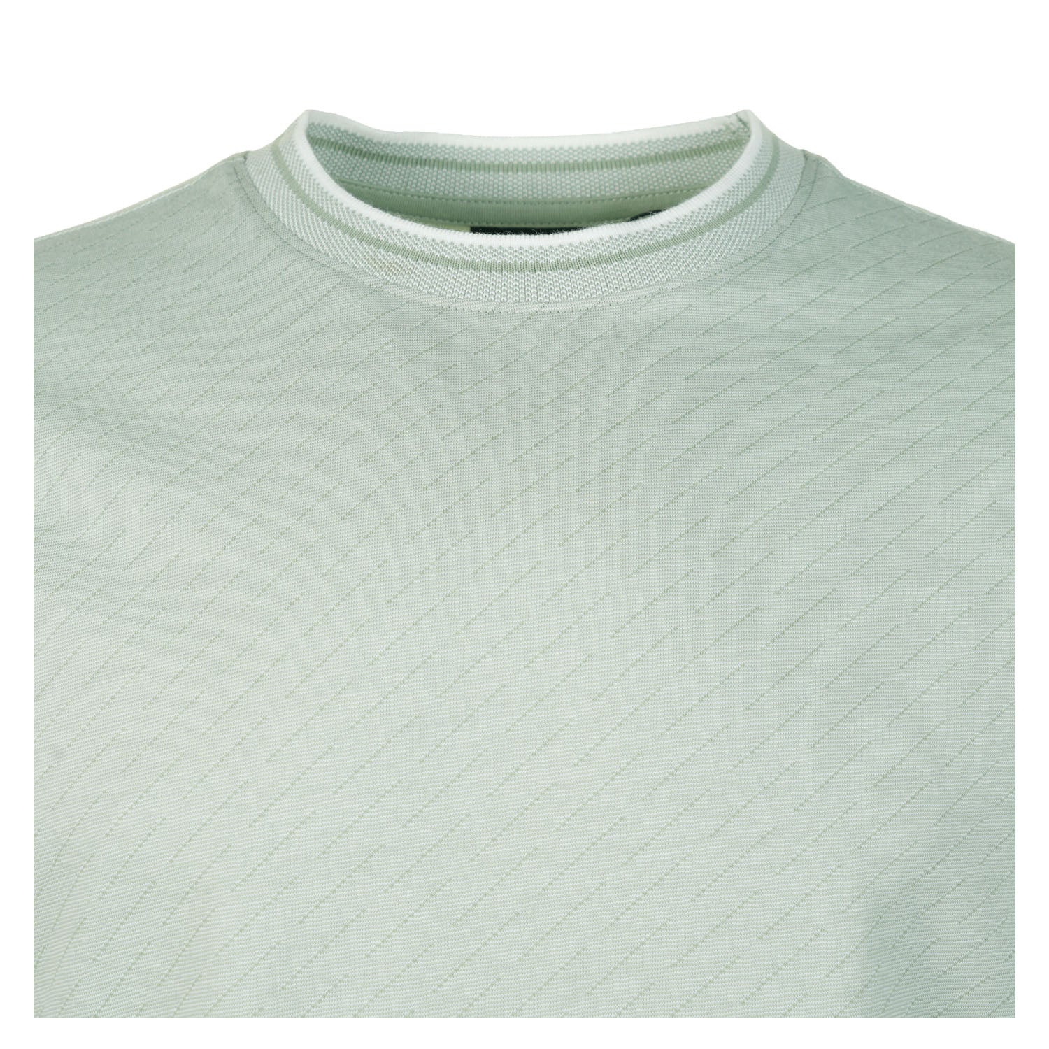 Regular Fit Stitch Print T Shirt 30 Mint Green