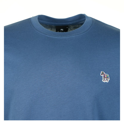 Regular Fit Zebra T Shirt 46D Indigo