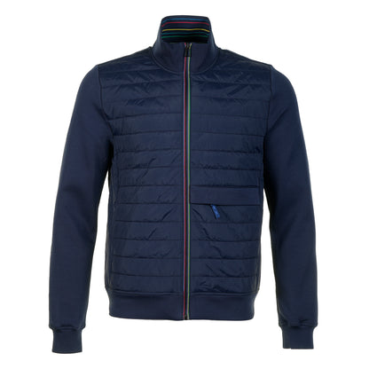 Mixed Media Jacket Dark Navy