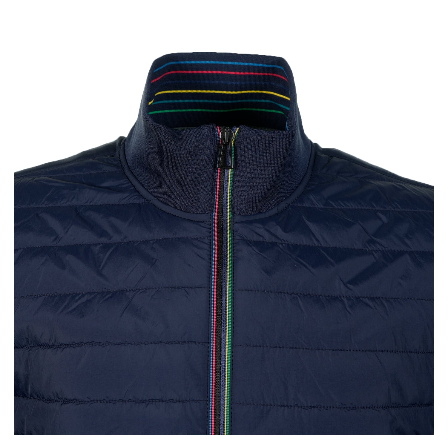 Mixed Media Jacket Dark Navy