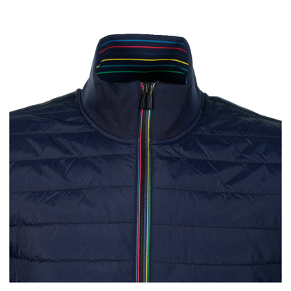 Mixed Media Jacket Dark Navy