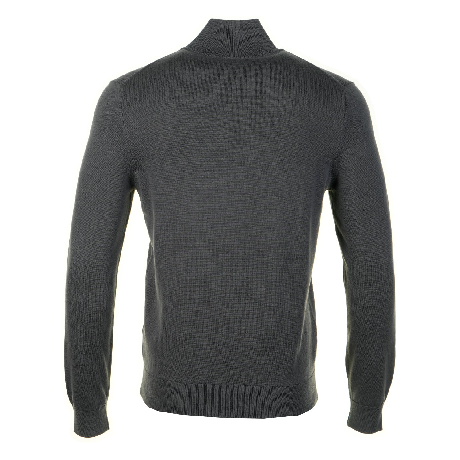 Knitted Zebra Zip Neck Jumper Slate