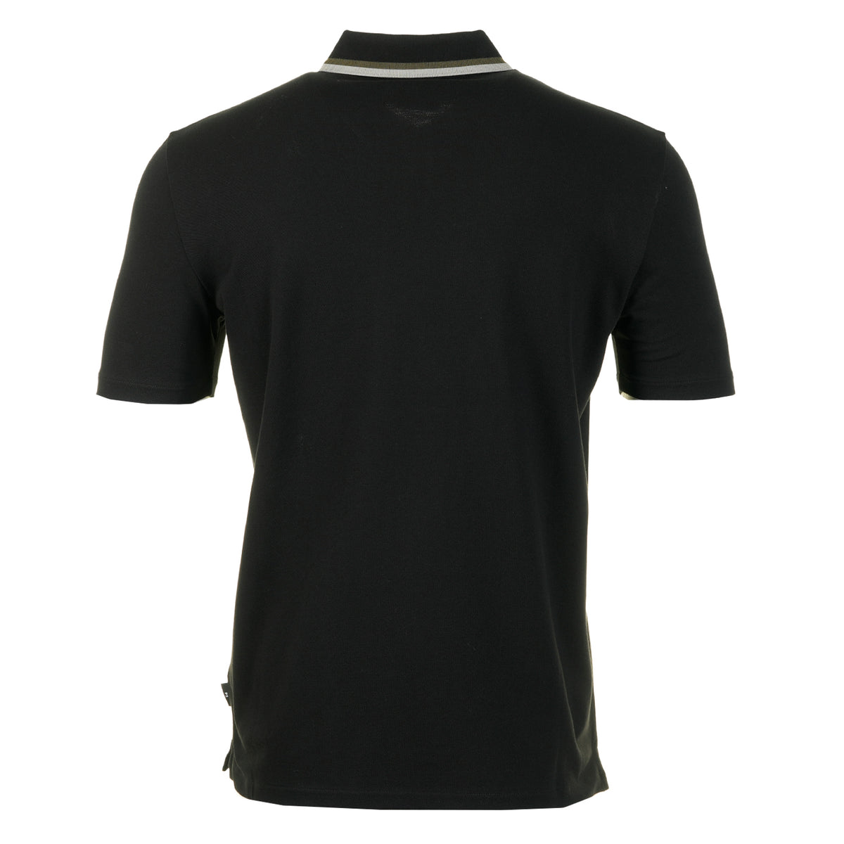 Regular Fit Short Sleeve Placket Detail Zip Polo Shirt Black