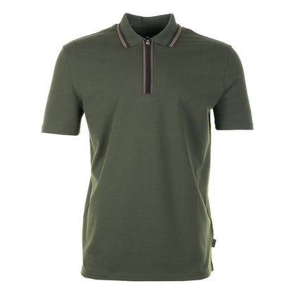 Zip Polo Shirt 38E Green