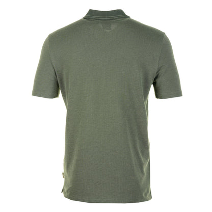 Zip Polo Shirt Stitch Bottle Green