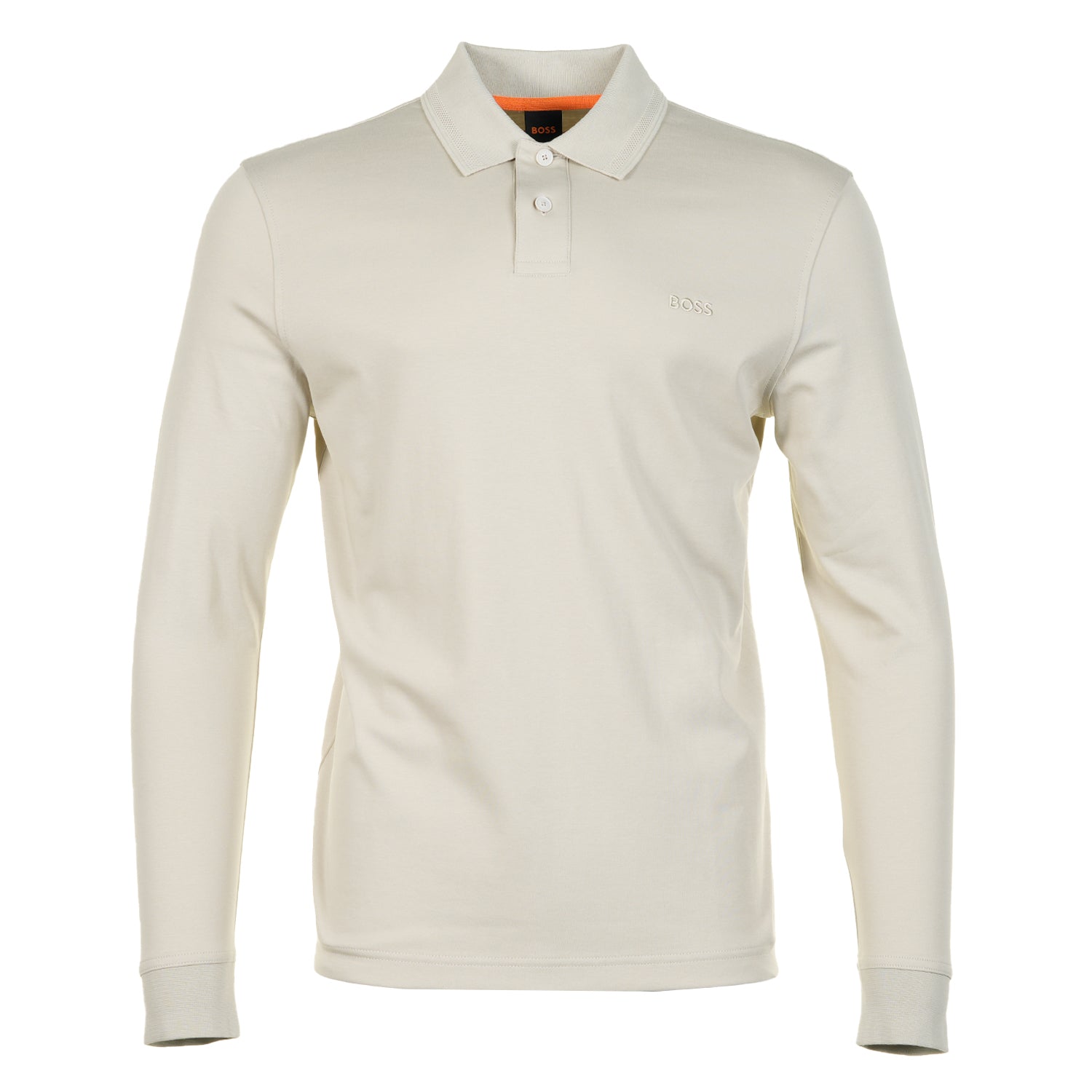 Pe Interlock Long Sleeve Polo Shirt 271 Light Beige