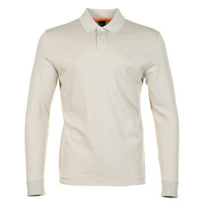 Pe Interlock Long Sleeve Polo Shirt 271 Light Beige