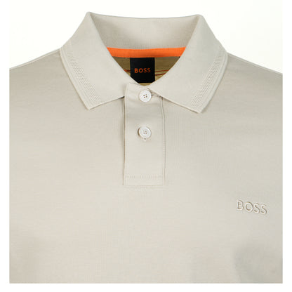 Pe Interlock Long Sleeve Polo Shirt 271 Light Beige
