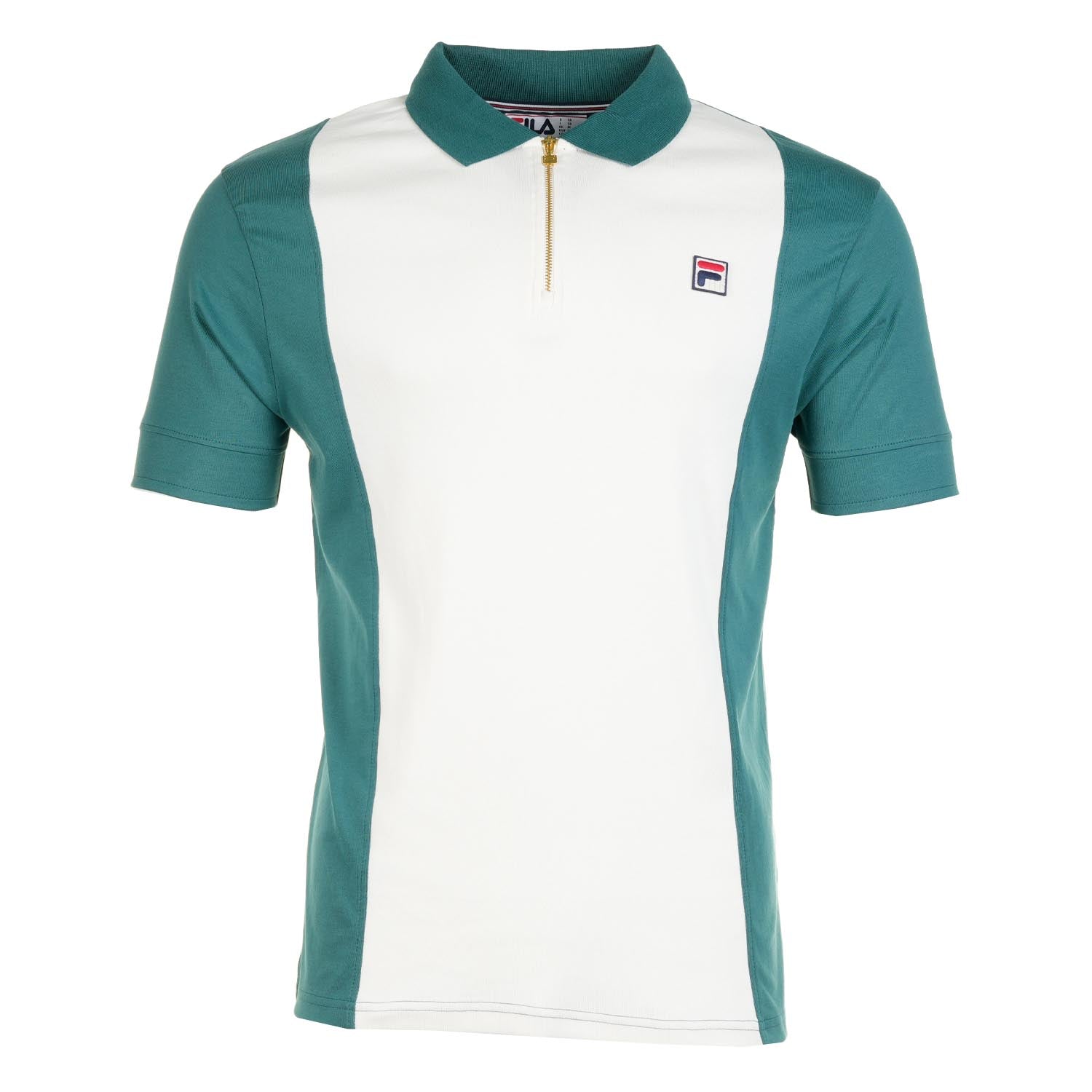 Fila Pierro Short Sleeve Zip Polo Mediterranea Gardenia