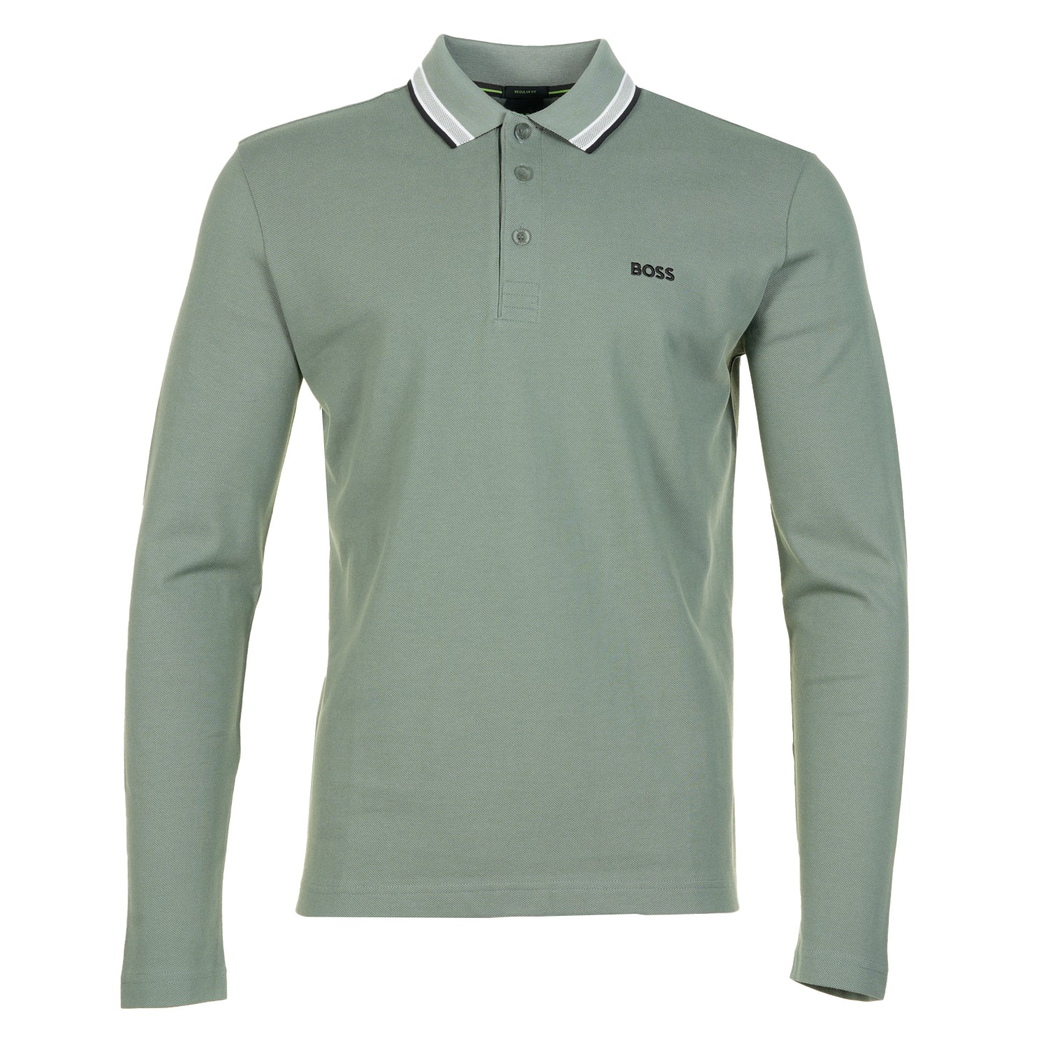 Plisy Long Sleeve Polo Shirt 359 Open Green
