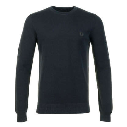 Pique Stitch Jumper Navy