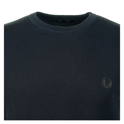 Pique Stitch Jumper Navy
