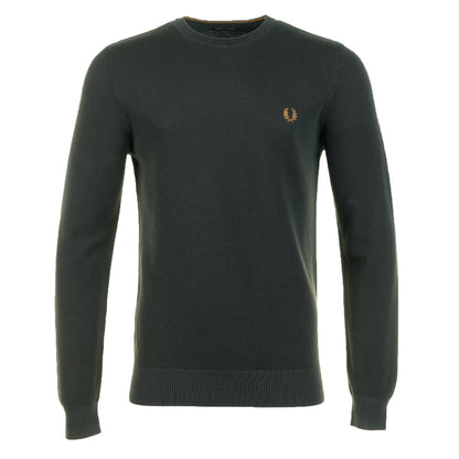 Pique Stitch Jumper Night Green
