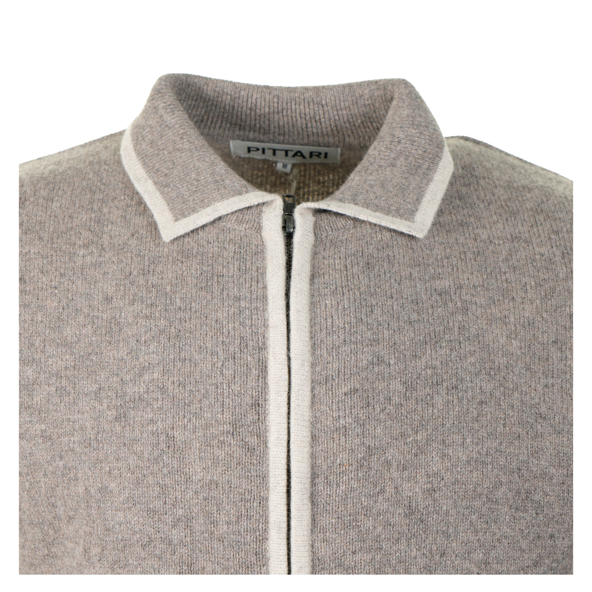 Lambswool Catch Full Zip Vole/Clay
