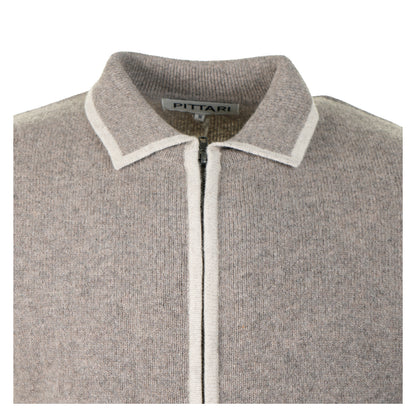 Lambswool Catch Full Zip Vole/Clay