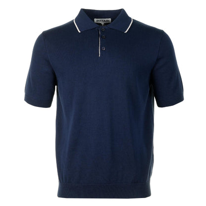 SS Knitted Polo Shirt Tipping Vega Ecru