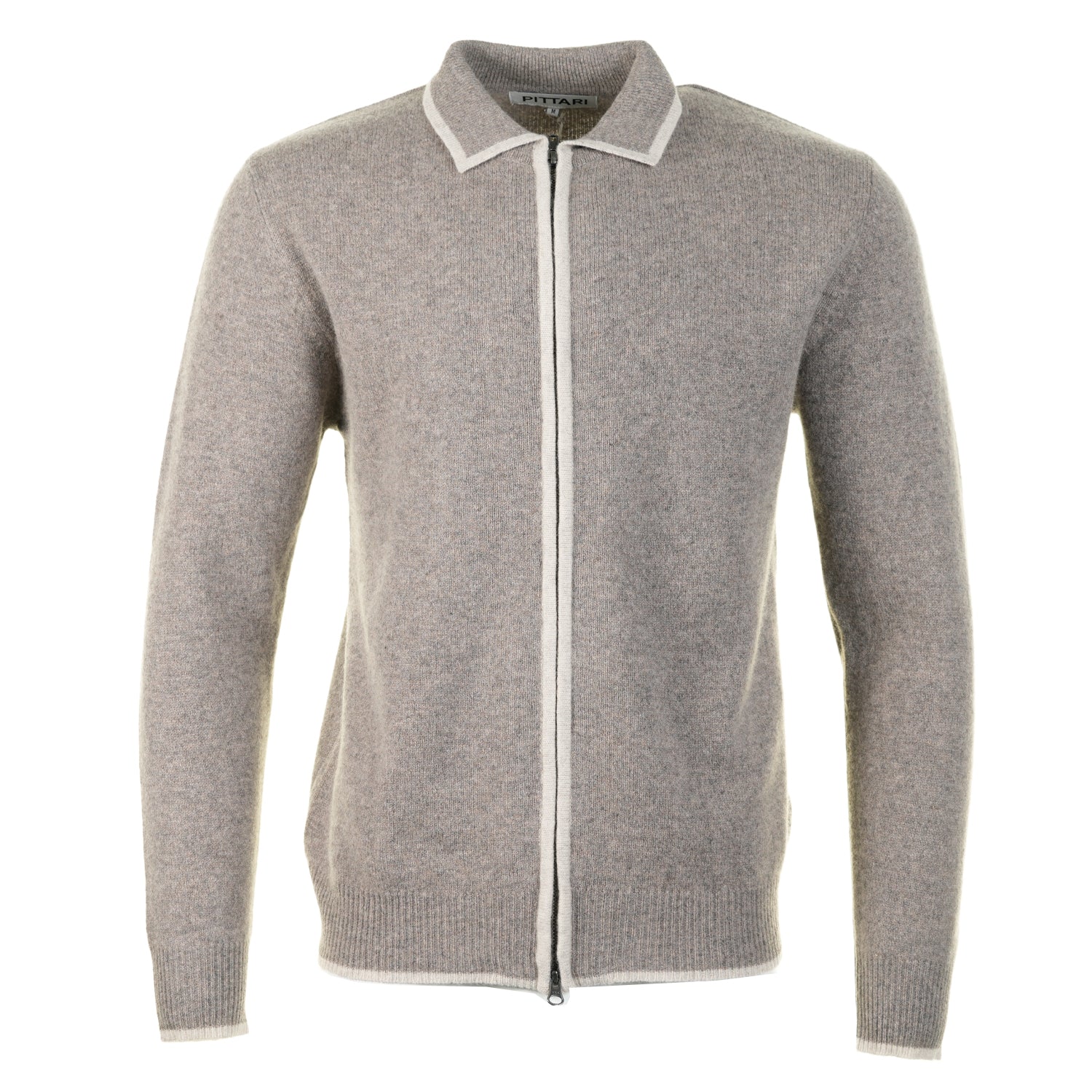 Lambswool Catch Full Zip Vole/Clay