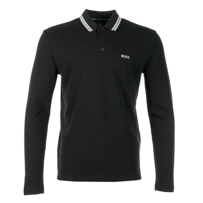 Plisy Long Sleeve Polo Shirt 001 Black