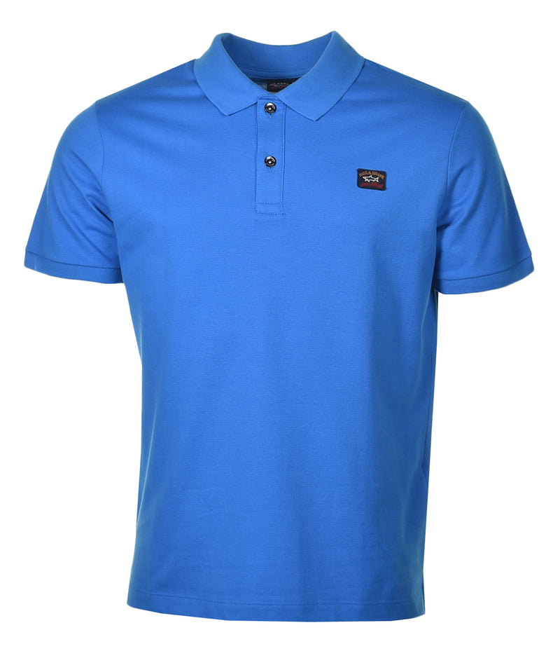 Short Sleeve Polo Shirt Bright Blue