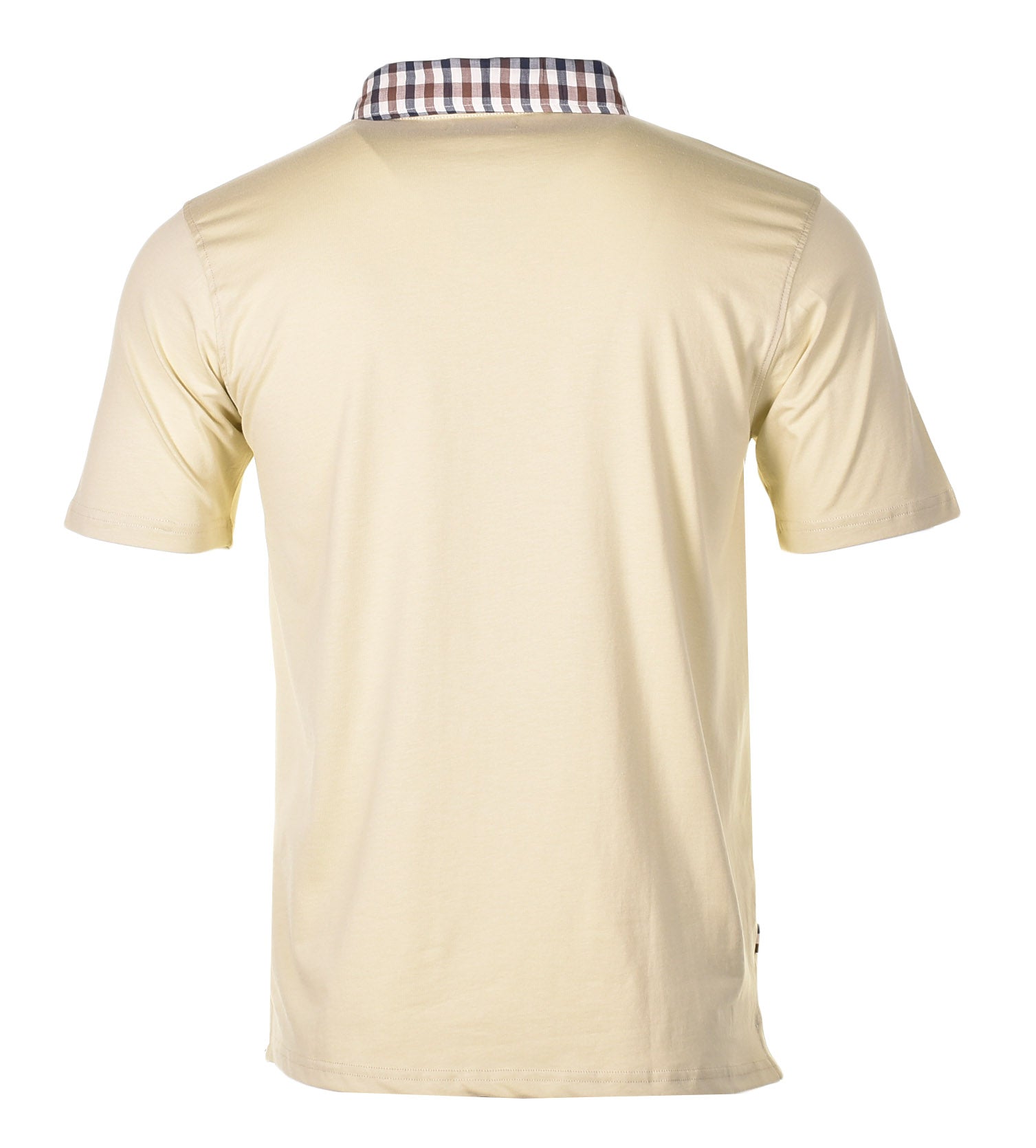 Active Supima Club Check Rib Polo Beige