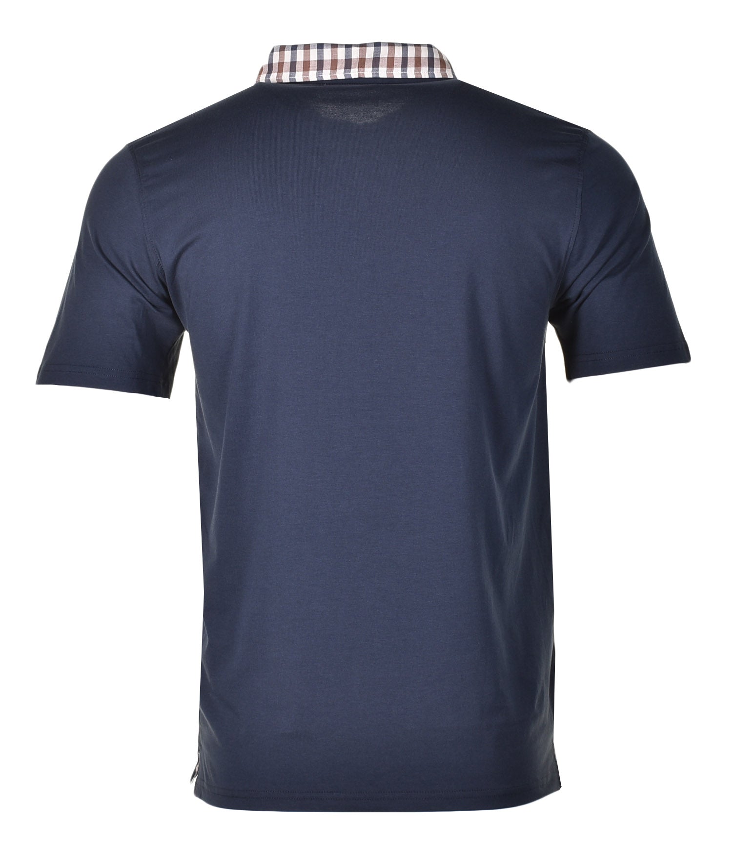 Active Supima Club Check Rib Polo Navy