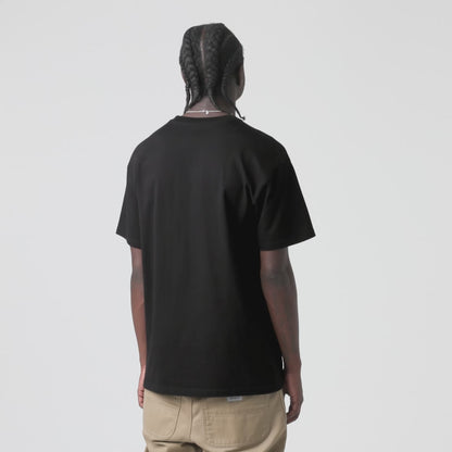 Short Sleeve Chase T Shirt Black Gold