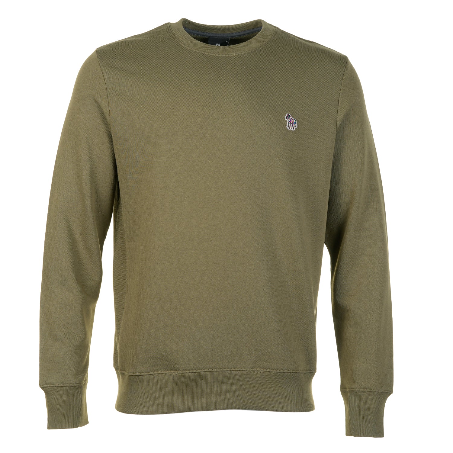 Zebra Crew Sweatshirt Khaki