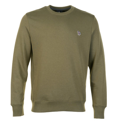 Zebra Crew Sweatshirt Khaki