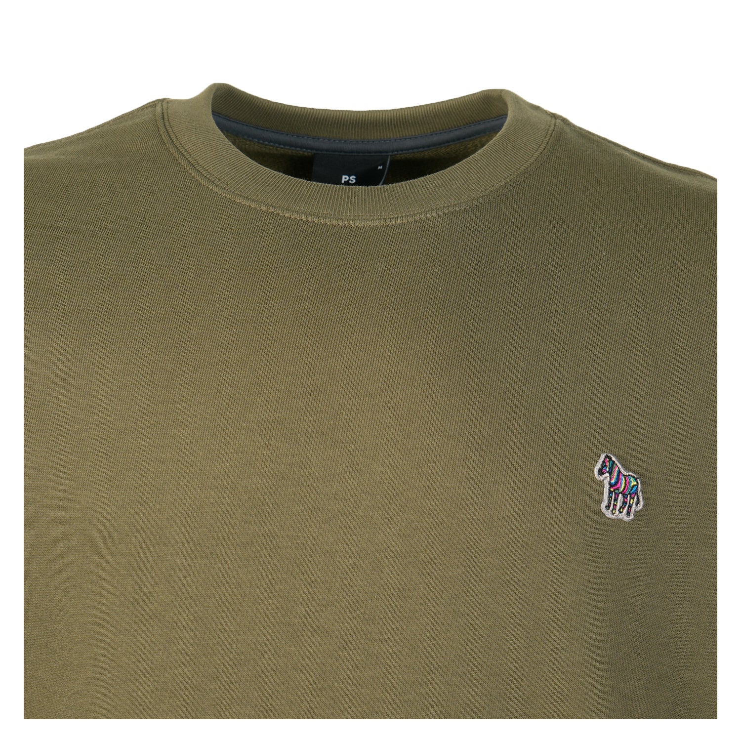Zebra Crew Sweatshirt Khaki