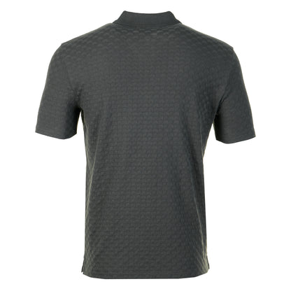 Short Sleeve Zip Front Polo Slate