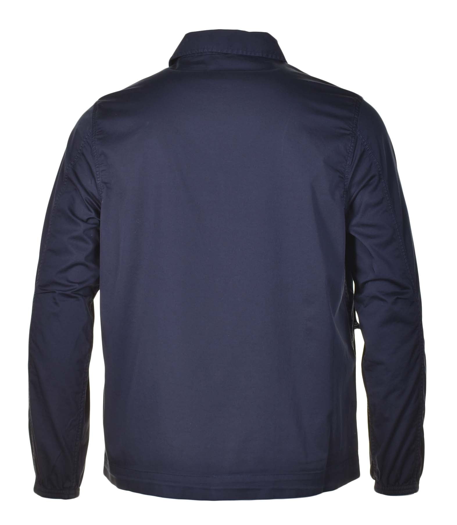 Full Button Cotton Jacket Very Dark Navy