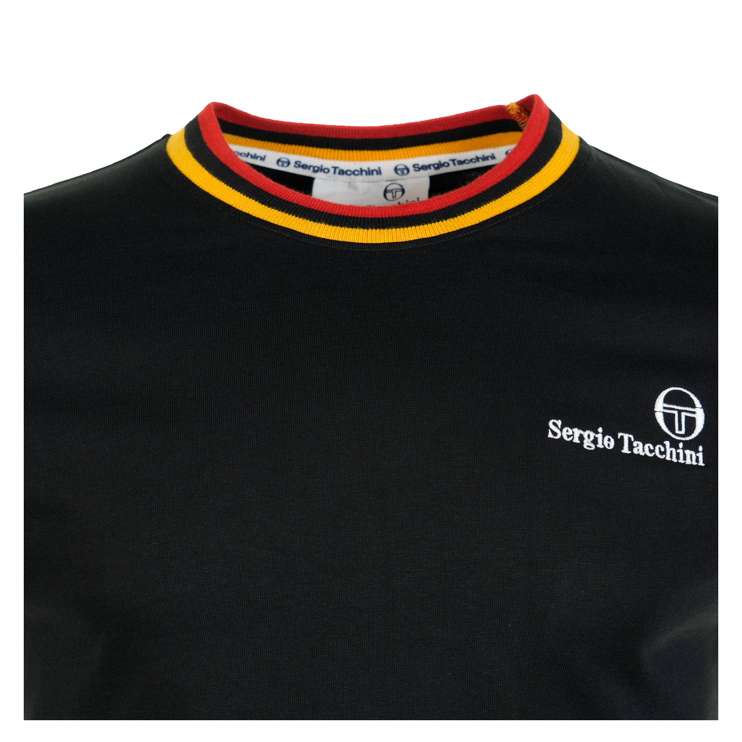 Rainer FC T Shirt Black Old Gold Adrenaline Rush
