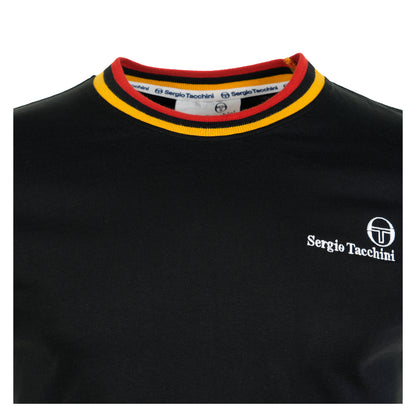 Rainer FC T Shirt Black Old Gold Adrenaline Rush
