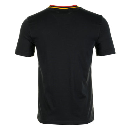 Rainer FC T Shirt Black Old Gold Adrenaline Rush