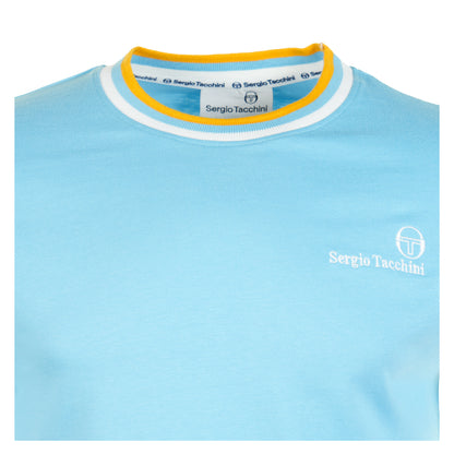 Rainer FC T Shirt Baltic Sea White Old Gold