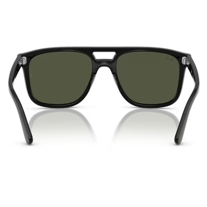 rear view of the Ray-ban RB2213 Black / Green sunglasses