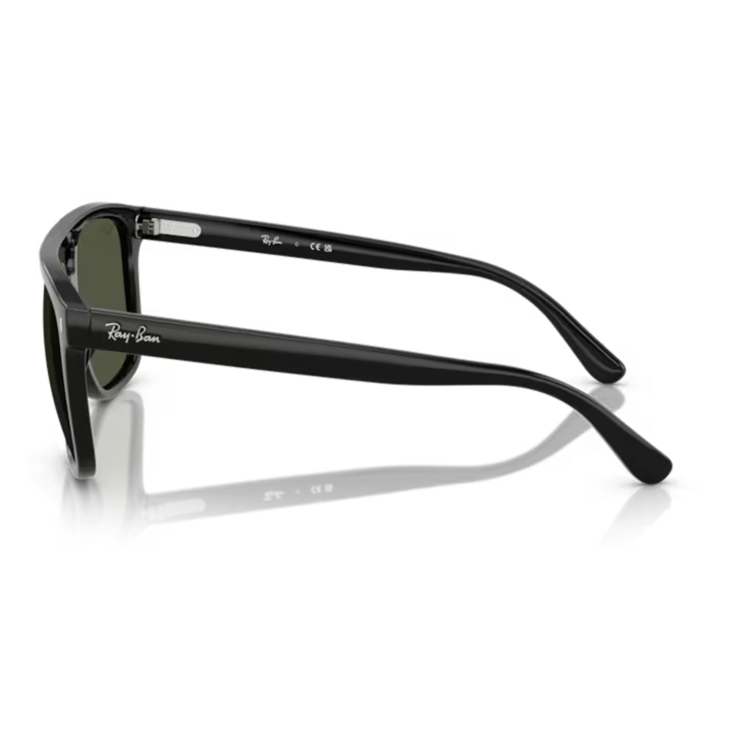 side image of the Ray-ban RB2213 Black / Green sunglasses