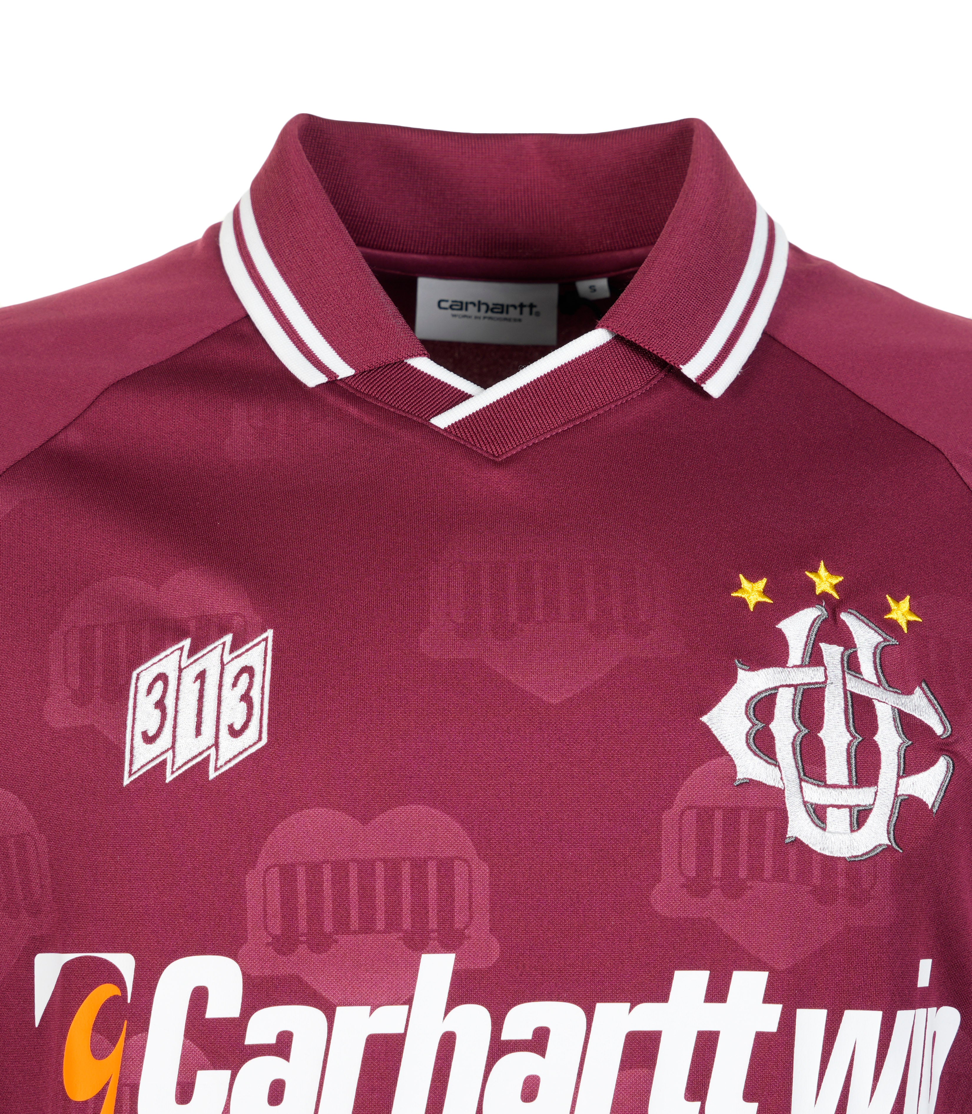 Short Sleeve Hartt's Football T Shirt Jacquard Mulberry