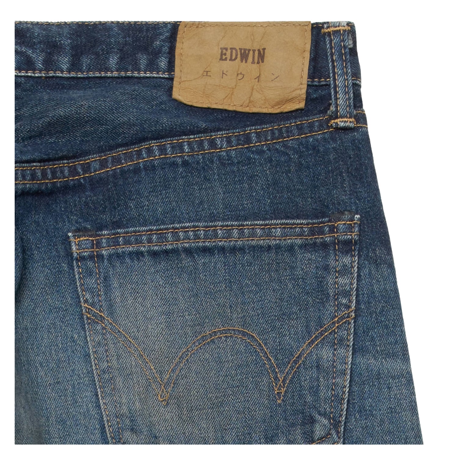 Regular Tapered Jeans Kaihara Pure Indigo Opened Denim Blue Dark Used