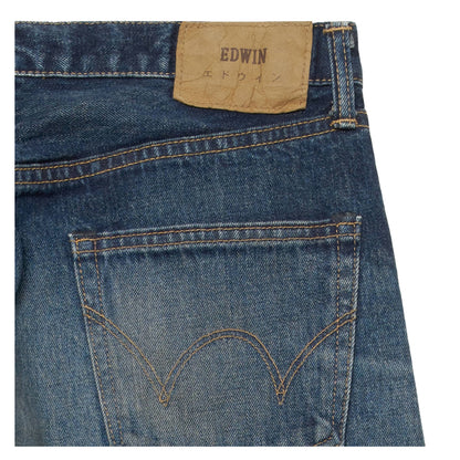 Regular Tapered Jeans Kaihara Pure Indigo Opened Denim Blue Dark Used