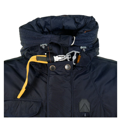 Right Hand Hooded Down Jacket Navy