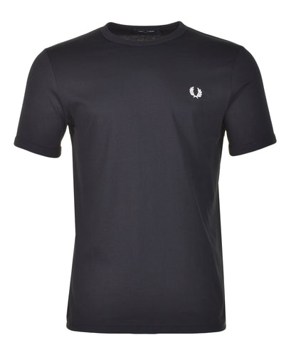 Ringer T Shirt Black