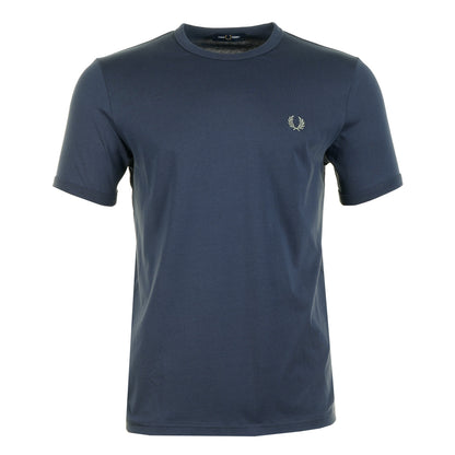 Ringer T Shirt Dark Airforce