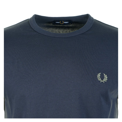 Ringer T Shirt Dark Airforce